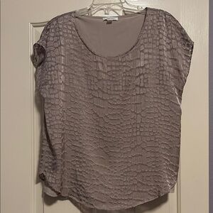 Calvin Klein Taupe crocodile patterned Blouse, size L